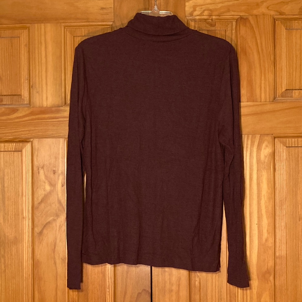 Nwot White Stag Vintage 90s Stretch Turtleneck Long Sleeve Red Black L Large — image 4 of 8